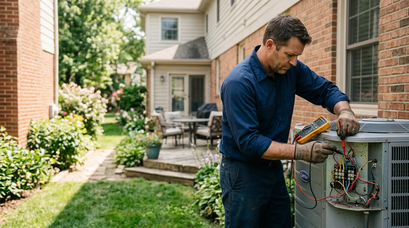 HVAC technician working near Groveport, OH